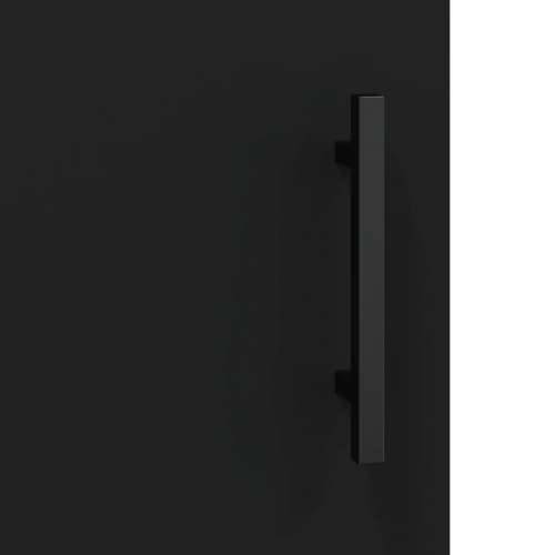 Komoda crna 69,5 x 34 x 90 cm od konstruiranog drva - Crna 1 Cijena