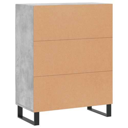 Komoda siva boja betona 69,5x34x90 cm od konstruiranog drva - Beton siva 1 Cijena