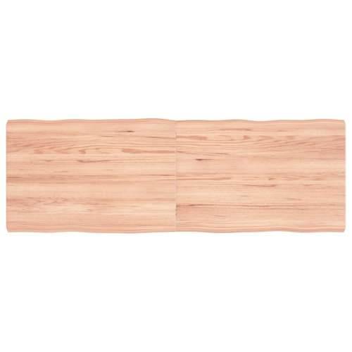 Stolna ploča svjetlosmeđa 120x40x(2-4) cm obrađena hrastovina - Svjetlosmeđa 120 x 40 x 4 cm 1 Cijena