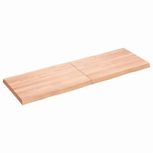 Stolna ploča svjetlosmeđa 120x40x(2-4) cm obrađena hrastovina - Svjetlosmeđa 120 x 40 x 4 cm 1 Cijena