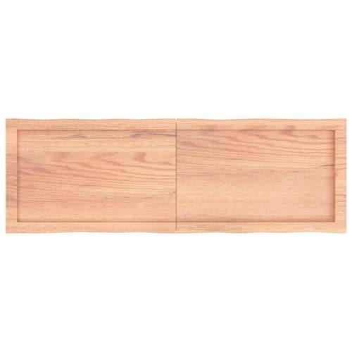 Stolna ploča svjetlosmeđa 120x40x(2-4) cm obrađena hrastovina - Svjetlosmeđa 120 x 40 x 4 cm 1 Cijena