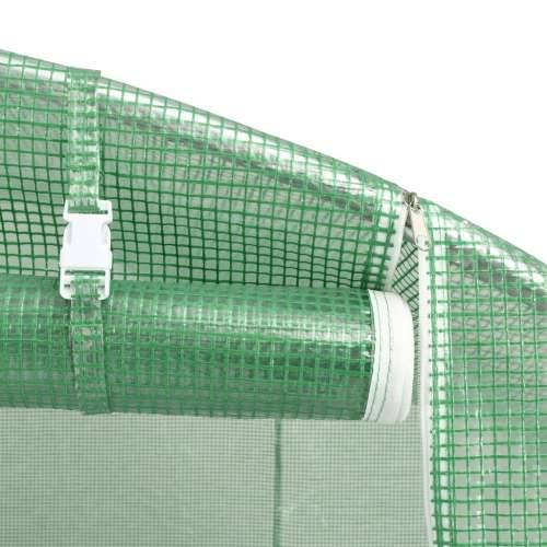 Staklenik s čeličnim okvirom zeleni 4 m² 2 x 2 x 2 m Cijena