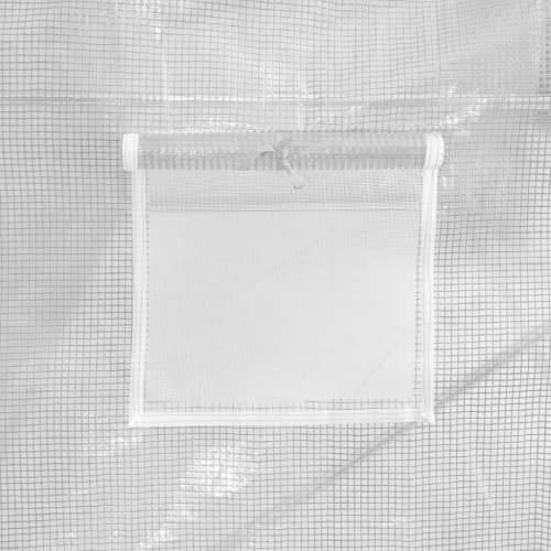 Staklenik s čeličnim okvirom bijeli 6 m² 3 x 2 x 2 m Cijena