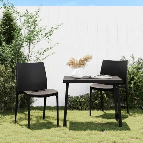 Vrtne stolice 2 kom antracit 50 x 46 x 80 cm od polipropilena Cijena
