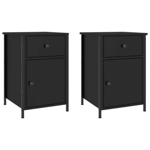 Noćni ormarići 2 kom crni 40x42x60 cm konstruirano drvo - Crna 2 Cijena