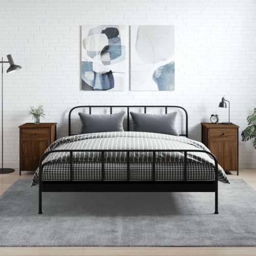 Noćni ormarići 2 kom boja smeđeg hrasta 40x42x60 cm drveni - Smeđi hrast 2 Cijena