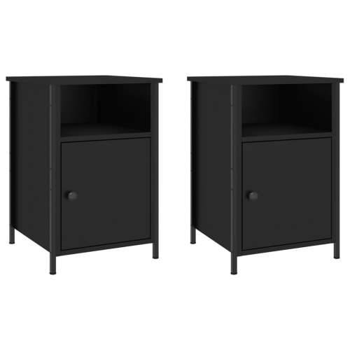 Noćni ormarići 2 kom crni 40x42x60 cm konstruirano drvo - Crna 2 Cijena