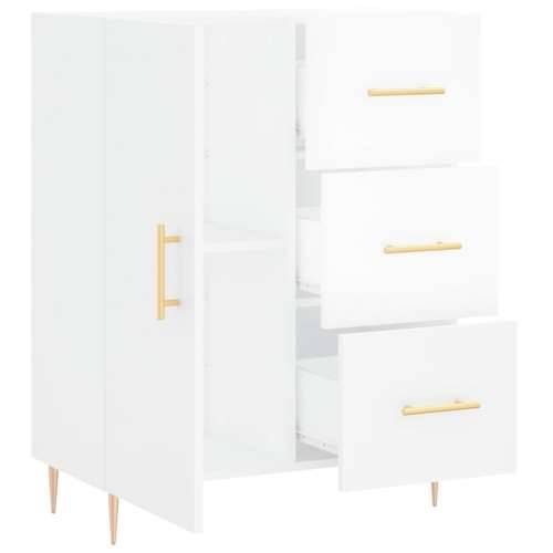 Komoda sjajna bijela 69,5x34x90 cm od konstruiranog drva - Visoko sjajno bijela 1 Cijena