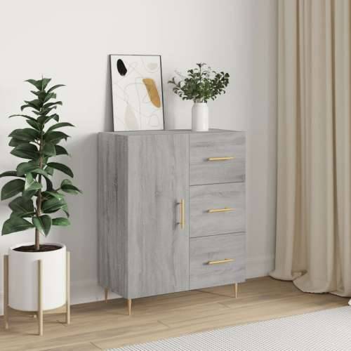 Komoda boja hrasta sonome 69,5 x 34 x 90 cm konstruirano drvo - Sivi hrast sonoma 1 Cijena