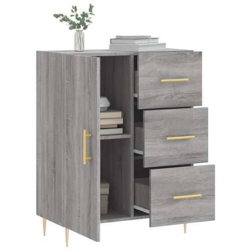 Komoda boja hrasta sonome 69,5 x 34 x 90 cm konstruirano drvo - Sivi hrast sonoma 1 Cijena