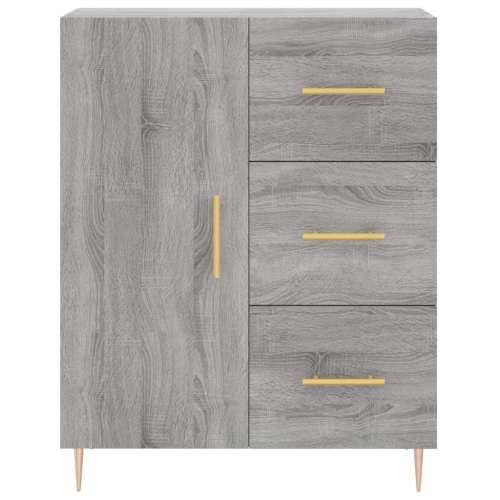 Komoda boja hrasta sonome 69,5 x 34 x 90 cm konstruirano drvo - Sivi hrast sonoma 1 Cijena