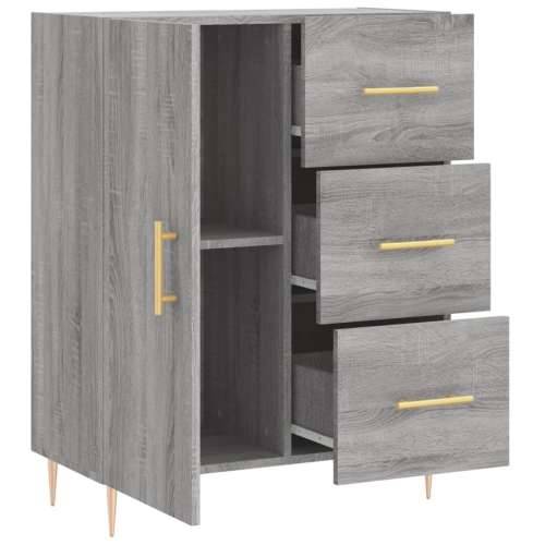 Komoda boja hrasta sonome 69,5 x 34 x 90 cm konstruirano drvo - Sivi hrast sonoma 1 Cijena