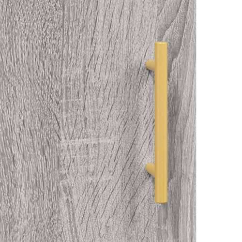Komoda boja hrasta sonome 69,5 x 34 x 90 cm konstruirano drvo - Sivi hrast sonoma 1 Cijena