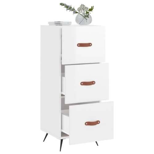 Komoda sjajna bijela 34,5 x 34 x 90 cm od konstruiranog drva - Visoko sjajno bijela 1 Cijena