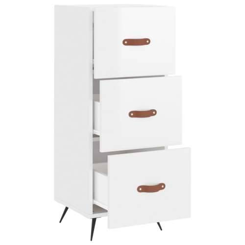Komoda sjajna bijela 34,5 x 34 x 90 cm od konstruiranog drva - Visoko sjajno bijela 1 Cijena