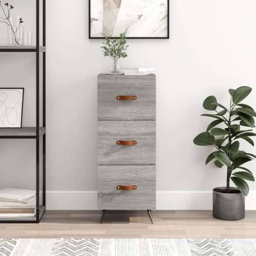 Komoda boja hrasta sonome 34,5x34x90 cm od konstruiranog drva - Sivi hrast sonoma 1 Cijena