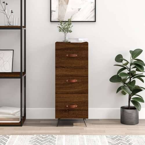 Komoda boja smeđeg hrasta 34,5 x 34 x 90 cm konstruirano drvo Smeđi hrast 1 Cijena