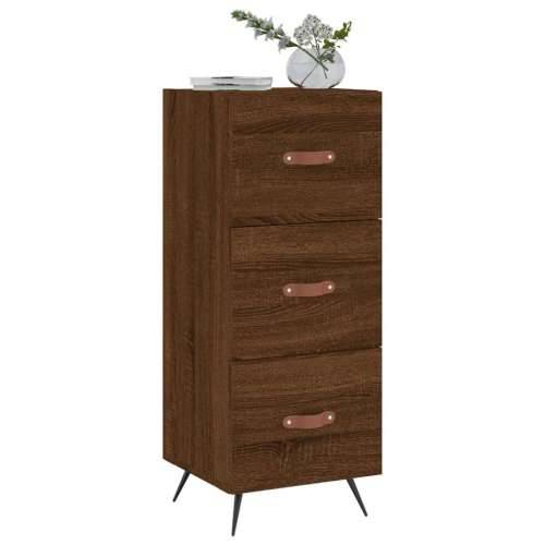 Komoda boja smeđeg hrasta 34,5 x 34 x 90 cm konstruirano drvo - Smeđi hrast 1 Cijena