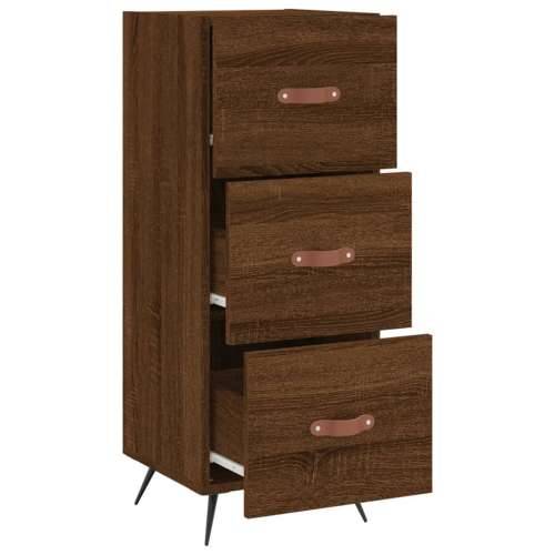 Komoda boja smeđeg hrasta 34,5 x 34 x 90 cm konstruirano drvo - Smeđi hrast 1 Cijena