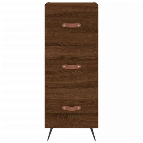 Komoda boja smeđeg hrasta 34,5 x 34 x 90 cm konstruirano drvo - Smeđi hrast 1 Cijena