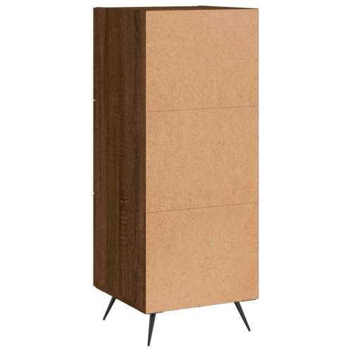 Komoda boja smeđeg hrasta 34,5 x 34 x 90 cm konstruirano drvo - Smeđi hrast 1 Cijena