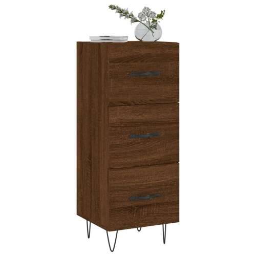Komoda boja smeđeg hrasta 34,5 x 34 x 90 cm konstruirano drvo - Smeđi hrast 1 Cijena