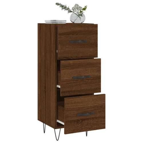 Komoda boja smeđeg hrasta 34,5 x 34 x 90 cm konstruirano drvo - Smeđi hrast 1 Cijena