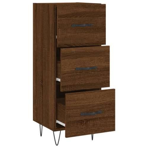 Komoda boja smeđeg hrasta 34,5 x 34 x 90 cm konstruirano drvo - Smeđi hrast 1 Cijena