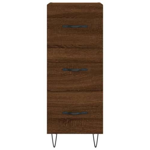 Komoda boja smeđeg hrasta 34,5 x 34 x 90 cm konstruirano drvo - Smeđi hrast 1 Cijena