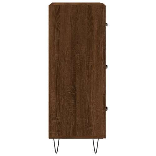 Komoda boja smeđeg hrasta 34,5 x 34 x 90 cm konstruirano drvo - Smeđi hrast 1 Cijena