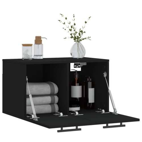 Zidni ormarić crni 60 x 36,5 x 35 cm od konstruiranog drva - Crna 60 x 36.5 x 35 cm 1 Cijena