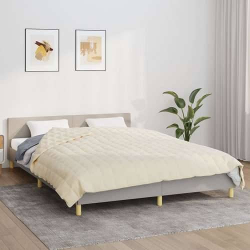 Teška deka svijetla krem 200x225 cm 9 kg od tkanine - Krema 200 x 225 cm 1 9 kg Cijena