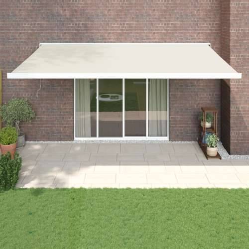 Tenda na uvlačenje krem 5 x 3 m od tkanine i aluminija - Krem (bijeli okvir) 5 x 3 m 1 Cijena