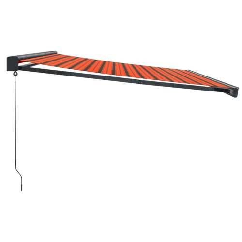 Tenda na uvlačenje narančasto-smeđa 4,5x3 m tkanina i aluminij - Narančasta i smeđa (crni okvir) 4.5 x 3 m 1 Cijena