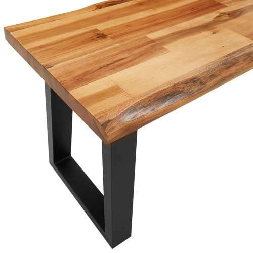 3-dijelni blagovaonski set sa živim rubom masivno drvo bagrema - 140 cm 3 Cijena