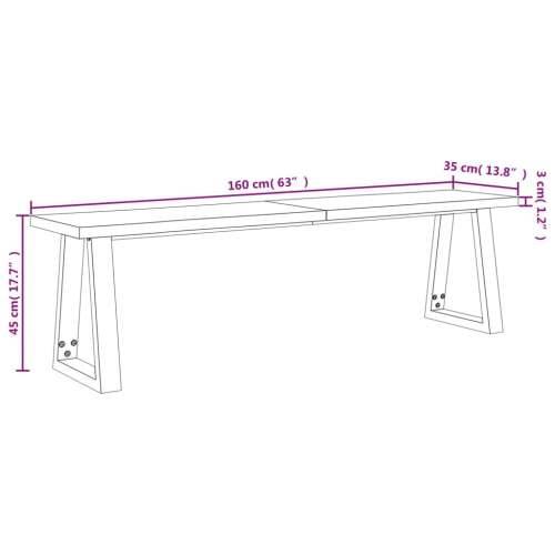 3-dijelni blagovaonski set sa živim rubom masivno drvo bagrema - 180 cm 3 Cijena