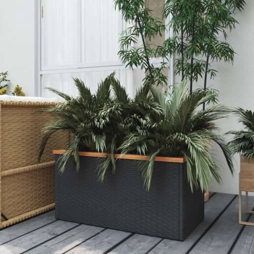 Sadilica crna 80 x 40 x 40 cm od poliratana - 80 x 40 x 40 cm 1 Cijena