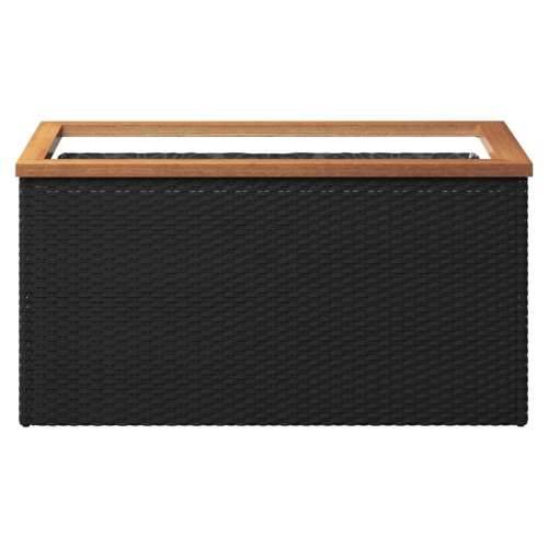 Sadilica crna 80 x 40 x 40 cm od poliratana - 80 x 40 x 40 cm 1 Cijena