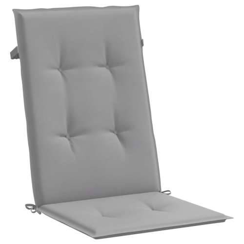 Nagibne vrtne stolice s jastucima 6 kom od masivne tikovine - Siva 120 x 50 x 3 cm 6 Cijena