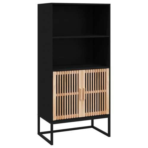 Visoka komoda crna 60 x 35 x 125 cm od konstruiranog drva - Crna 1 Cijena