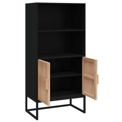 Visoka komoda crna 60 x 35 x 125 cm od konstruiranog drva - Crna 1 Cijena