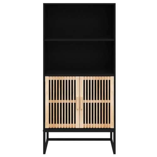 Visoka komoda crna 60 x 35 x 125 cm od konstruiranog drva - Crna 1 Cijena