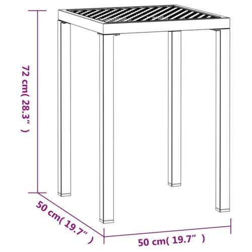 Vrtni stol antracit 50 x 50 x 72 cm čelični - 50 x 50 x 72 cm 1 Cijena