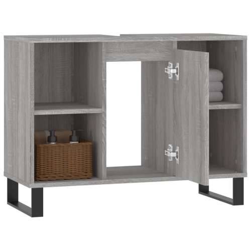 Kupaonski ormarić siva boja hrasta 80 x 33 x 60 cm drveni - Sivi hrast sonoma 1 Cijena