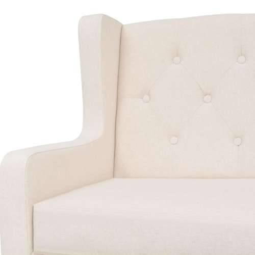 Fotelja od tkanine krem bijela Cijena