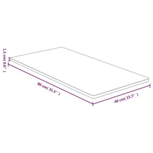 Stolna ploča 40 x 80 x 1,5 cm od bambusa - 40 x 80 x 1.5 cm 1 Cijena