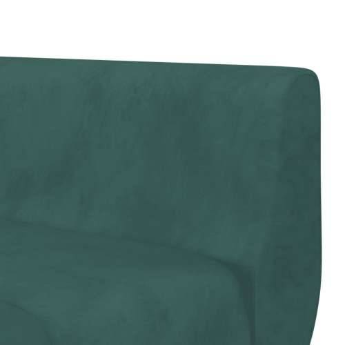 Kutna garnitura na razvlačenje tamnozelena 275x140x70 cm baršun - Tamnozelena S naslonom za ruke Cijena