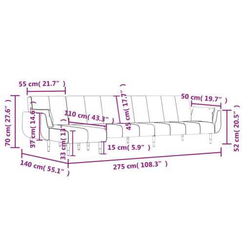 Kutna garnitura na razvlačenje tamnozelena 275x140x70 cm baršun - Tamnozelena S naslonom za ruke Cijena