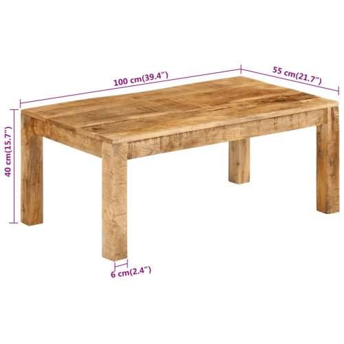 Stolić za kavu 100 x 55 x 40 cm od masivnog drva manga - 100 x 55 x 40 cm 1 masivno drvo manga Cijena