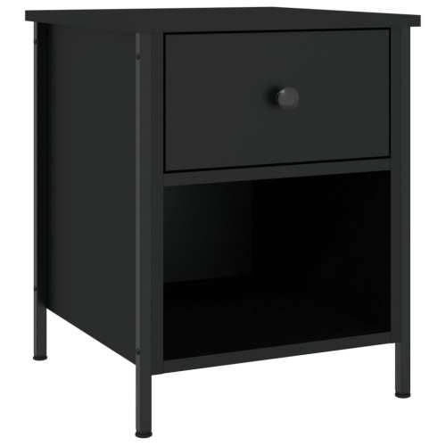 Noćni ormarići 2 kom crni 40 x 42 x 50 cm od konstruiranog drva - Crna 2 Cijena